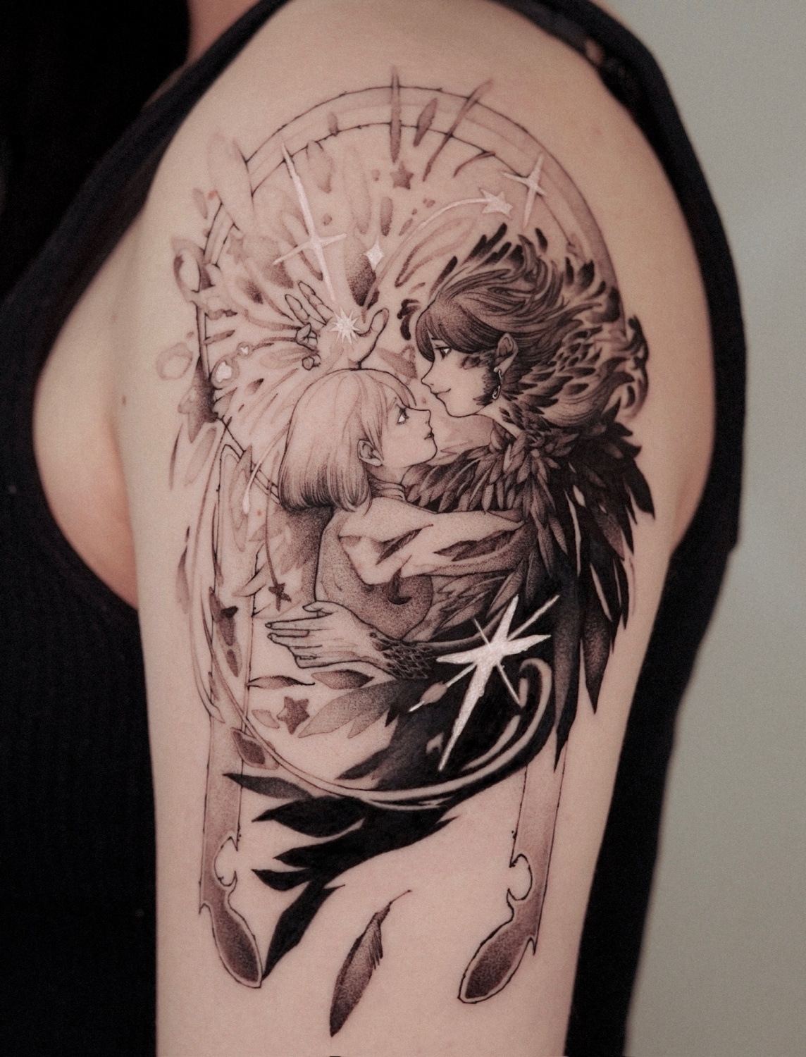 Black tattoo by Hellbell